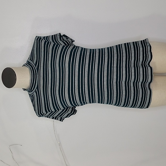 Rue 21 Teal and White Striped Top SZ XL - Picture 1 of 8